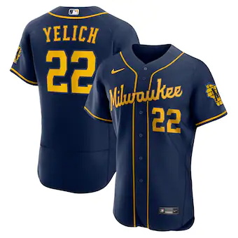 mens nike christian yelich navy milwaukee brewers alter_002
